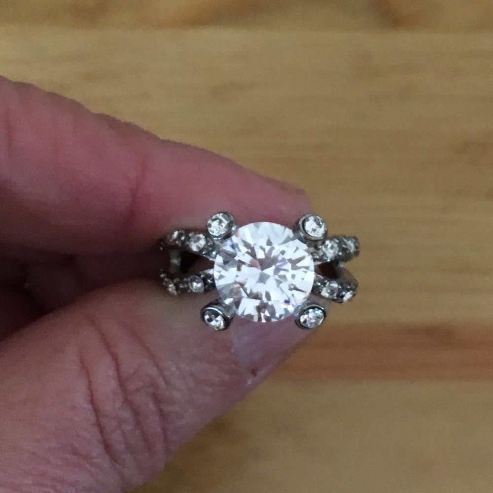 Silver CZ ring